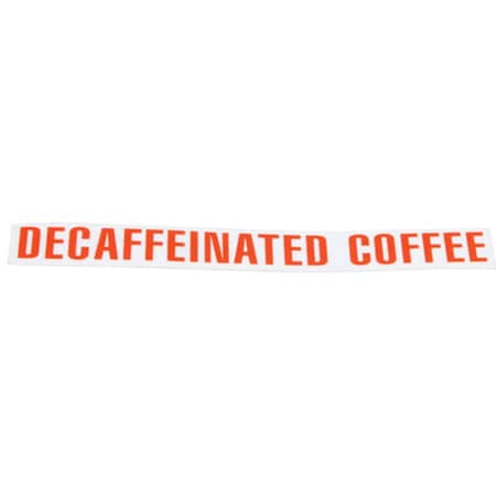 Bunn Decal - Decaffeinated 879